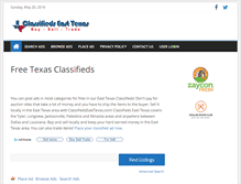 Tablet Screenshot of classifiedseasttexas.com